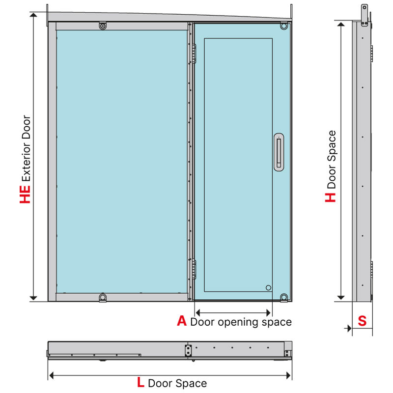 Hinged door 2322